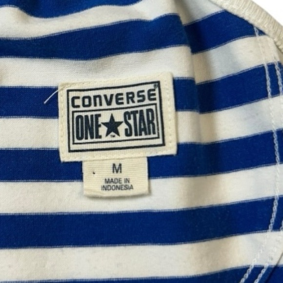 Converse One Star Sleeveless Dress M Blue, White Striped - Picture 10 of 11